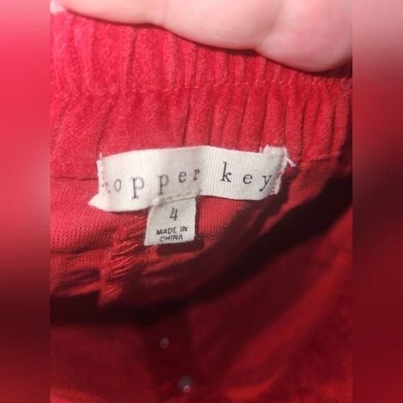 Copper Key Velvet Mini Skirt Girl Size 4 EUC - Picture 5 of 6